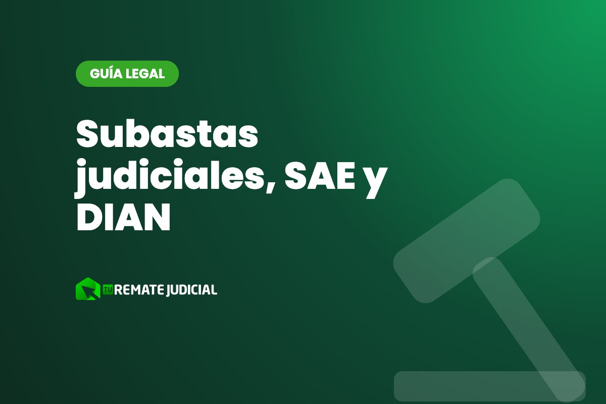 Subastas judiciales, SAE y DIAN: diferencias con el remate judicial